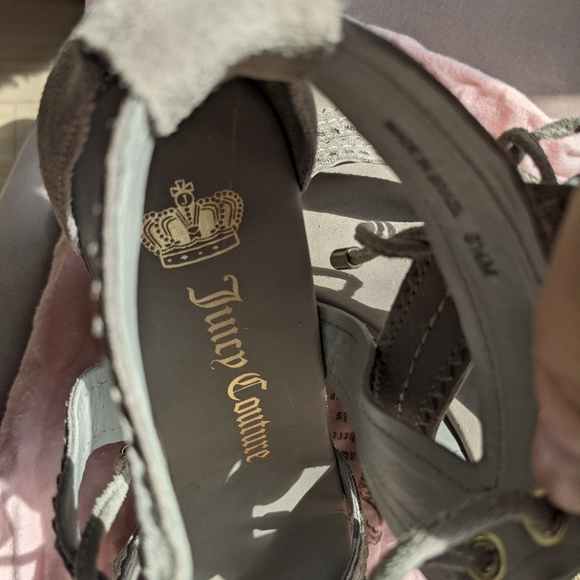 Juicy Couture Suede Platform Wedge Sandal - Picture 4 of 9